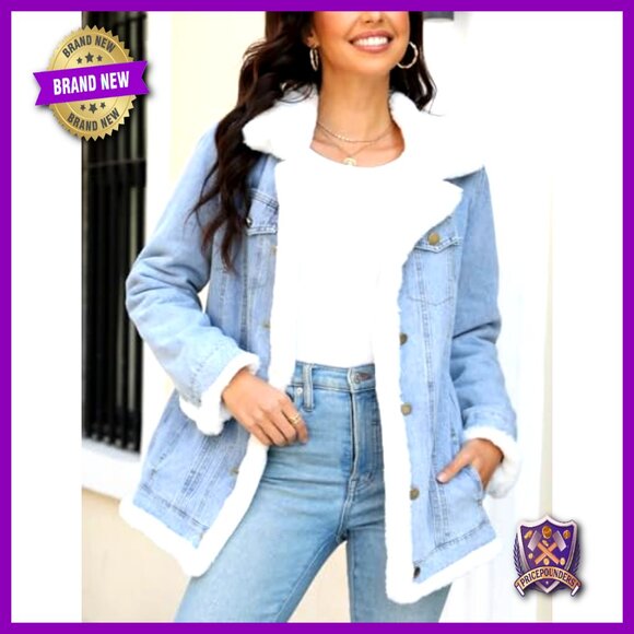 Faux Fur Collar Twill Parka Jacket Winter Warm Long Hood Coat Chic - Picture 6 of 6